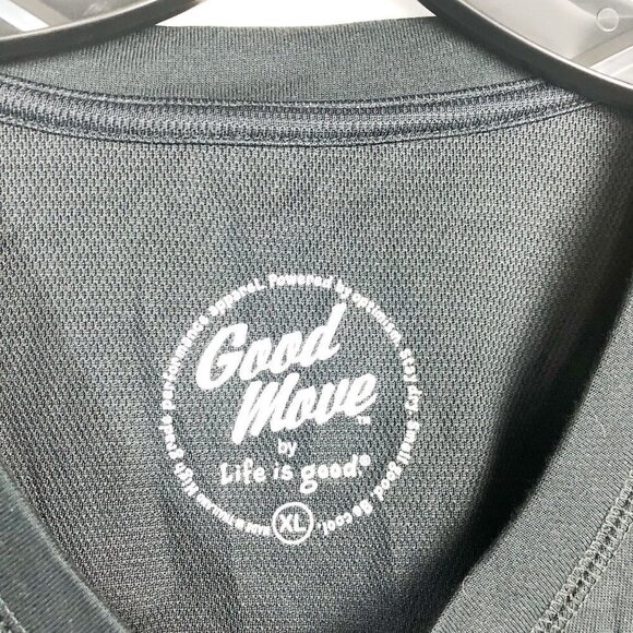 Life is Good Good Move Run. V Neck Athletic T Shirt XL - Picture 3 of 7